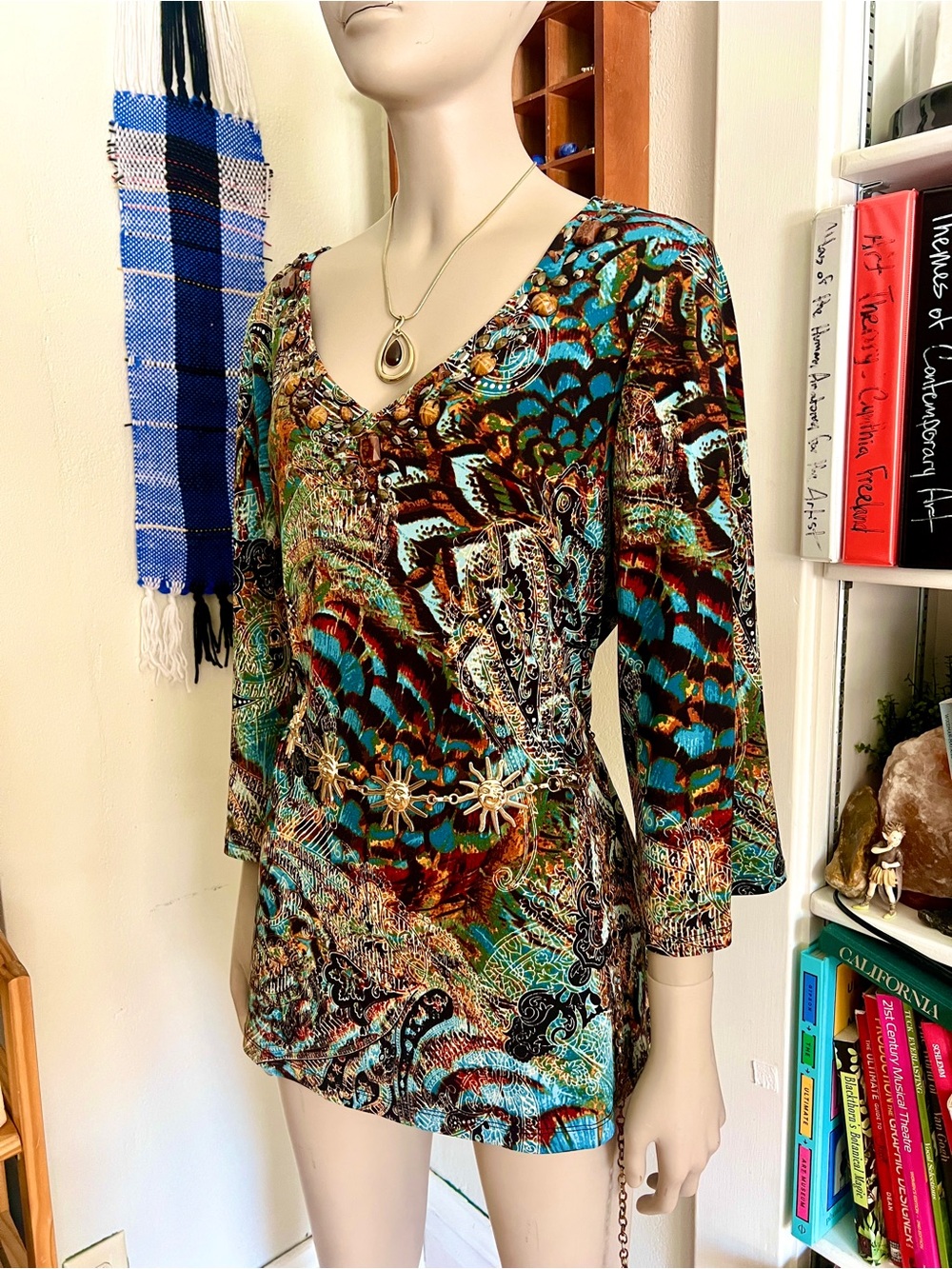 Vintage Boho Beaded Tunic